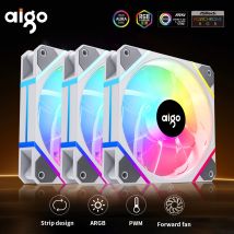 Aigo AM12PRO Ventoinha Computerlüfter 120 mm 4-poliger PWM ARGB 3-poliger 5-V-Lüfter RGB-Luftgebläse CPU-Lüfter 12 cm Gehäuselüfter