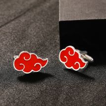 New in Cloud Cufflinks for Men red Color Sleeve Button Modern mens Metal Cuff Links Wholesale Gemelos