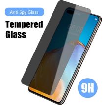 Vetro temperato anti-spia per HUAWEI P50 P30 P20 Lite Pro Vetro protettivo privato per HUAWEI Y9S Y9 Prime 2019 P Smart 2021 Vetro