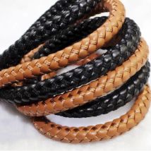 REGELIN 2 meter 8mm Runde Geflochtene PU Leder Armband Erkenntnisse PU Lederband String Seil DIY Halskette Armband Machen