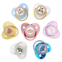 Noworodek Smoczek Baby Shower Gift Bling Baby Dummy Silicone BPA Free Infant Nipple New Born