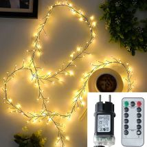 LED String Fairy Lichter Grün Draht Outdoor Cluster Weihnachten Baum Lichter Girlande Für Neue Jahr Straße Home Party Hochzeit Decor