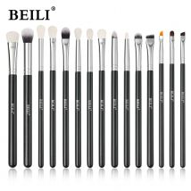 BEILI Nero 10-19 Pezzi Pennelli per trucco occhi Set Capelli sintetici naturali Ombretto Miscelazione Eyeliner Dettaglio Pennello cosmetici Murahсkolтика