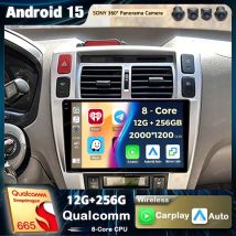Android 15 Carplay Auto Auto Radio Für Hyundai Tucson 2004 2005 2006 2007 2008 2009 Multimedia Video Player GPS Navigation stereo