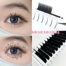 Camellia False Eyelashes LC LB LD LU CU curl Eyelash Extensions Soft High-End False Eyelashes Upgrade Premium Individual Lashes