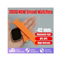 Wholesale 10 Ultra Smart Watch Men 42mm Series 9 AMOLED Screen NFC Compass Waterproof For Apple Watch IWO Ultra 9 Smartwatch