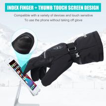 Guanti da moto riscaldati Unisex 3 modalità di riscaldamento guanti da ciclismo riscaldanti pelle di capra impermeabile Soft Winter outdoor Sports Activity