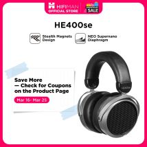 HIFIMAN HE400SE Stealth Magnets Over-Ear Open-Back Auriculares con cable magnético plano de tamaño completo