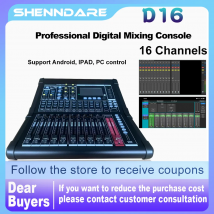 Shenndare d16 profession elle digitale mischung ipad/pc software steuerung soundkarte dj audio mixer16 kanal leistung audio lautsprecher