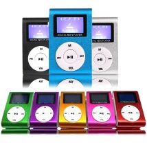 MP3-Musik-Player, 128 m, Songkarte, tragbarer Mini-Musik-Player mit Metallgehäuse für Studenten, Sport, Laufen, blau, tragbarer MP3-Player