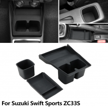 Auto-Getränkehalter-Tablett für Suzuki Swift Sports ZC33S 2017 2018 2019 2020 2021 2022 2023 2024 Mittelkonsole-Aufbewahrungsorganisator