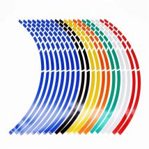 17 "18" 19 "16 Streifen Motorrad Auto Rad Reifen Aufkleber Reflektierende Felgenband Motorrad Auto Aufkleber für Yamaha Suzuki Honda Kawasaki