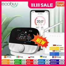 Termostato de calefacción Wifi inteligente Tuya, caldera de Gas inalámbrica, termostato de batería Tuya, controlador de temperatura Digital, Alexa y Google Home