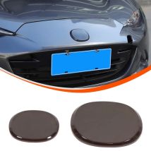 2pcs Grey ABS Front and Rear Emblem Blackout Covers stickers For 2016+ Mazda MX-5 Car exterior Accessories