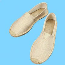 Herren-Freizeitschuhe, Slip-On-Hanf-Schuhe, Graffiti-Espadrilles, Damenschuhe, Wohnungen, 2025, Sommer, Herbst, Herren-Leinwandschuhe, atmungsaktiv
