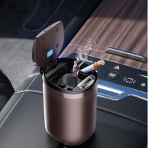 Portable LED Smoke Car Ashtray Cigarette Ash Holds Car Interior Decor Accessories for Mercedes Benz AMG W203 W206 W220 W205 W211