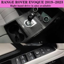 Adecuado para pegatinas interiores EVOQUE, película modificada de fibra de carbono para cambio de marchas de Control Central para RANGE ROVER EVOQUE 2019-2023