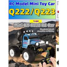 JHD For JJRC Q222 Q223 1:64 Mini RC Truck with Trailer Monster-Regulating Alloy All Terrain Remote Control Model  Toy Car