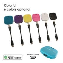 Il mini localizzatore GPS ricaricabile Bluetooth Smart Airtag funziona con Apple Trova il mio dispositivo anti-smarrimento per chiave, localizzatore di sistema IOS di portafoglio