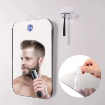 Specchio per trucco acrilico Specchio per trucco da viaggio tascabile per rasatura da bagno Specchio per mano da donna Accessori per doccia per rasatura del viso da bagno
