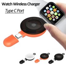 Magnetic Smart Watch Wireless Charger Pad For Apple Watch Series Ultra 11 10 9 8 7 6 5 4 3 SE Type C Fast Charging Station Stand