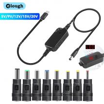 Elough Typ C zu DC Boost Kabel USBC DC 5V/9V/12V/15V/20V WiFi zu Power Bank Kabel Stecker für Wifi Router Laptop Step-up Kabel