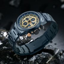 2 teile/satz Luxus herren Uhr Set mit Edelstahl Armband Business herren Uhr und Halskette männer Geschenk