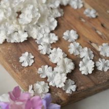 100PCS/Pack .1.5CM Satin  Petals DIY 3D Flower. Handmade Decorative Flower Pieces Wedding Dress Veil Accessories RS24503