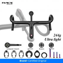 Full Carbon ULTRA Lightweight Road Bike Handlebar,237g,Internal Cable Integrated Bicycle Cockpit For 360mm-420mm With Spacers
