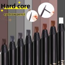 Weißer Augenbrauenstift, Kosmetikstift, Pinsel für Lidschatten, natürliche, langlebige Augenbrauen-Tönung, wasserfestes Augenbrauen-Make-up-Set, Schönheit