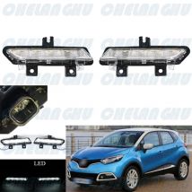 Per Renault Captur 2013 2014 2015 2016 2017 1 paio paraurti anteriore LED DRL Daytime Running Light Lamp muslimah