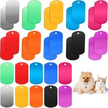 100 pezzi targhetta con numero inciso al laser pendente per portachiavi fai da te creazione di etichette di identità militare in alluminio ID personalizzato personalizzato