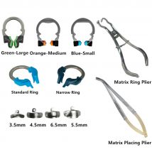 Dental Matrix Band Palodent V3 Style Sectional Matrices Refill Wedges Matrix Ring Clamp Matrix Plier/Tweezer