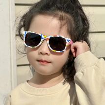 1 pc Jungen Mädchen Cartoon Dinosaurier drucken quadratische trend ige Mode Sonnenbrille für Urlaubs ausflug und Weihnachts geschenke