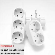 EU-Steckdose, 3 Steckdosen, europäischer Standard-Adapter, Erweiterung, Steckdose, 2-poliger Stecker, Verlängerung, AC-Konverter-Adapter