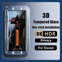 Installazione con un clic Vetro privacy anti-spia per Xiaomi Redmi Note 14 13 Pro Plus Protezione schermo Xiaomi 14 Ultra 13 Lite 12s