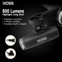 XOSS XL200/400/800/1200 Luce anteriore in alluminio Luce per bicicletta ricaricabile per bicicletta MTB Lampada frontale Fari Accessori bici