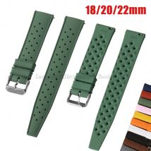 Tropisches Silikonarmband 18 mm 20 mm 22 mm für Seiko Schnellverschlussband Herren Damen SmartWatch Armband Wasserdichtes Gummiarmband