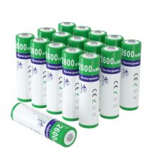 8/16 pezzi 1,6 V AA/AAA 900/2600 mWh batteria NI-ZN batterie ricaricabili per tastiera fotocamera giocattolo con scatola di immagazzinaggio