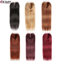 Brazilian Straight 4x4 Lace Closure Human Hair Closure With Baby Hair Free/Middle Part 100% Human Hair Lace Closure 8-20 Inches