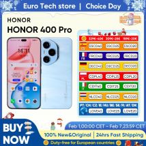 Teléfono Inteligente HONOR 400 Pro 5G, Pantalla AMOLED de 6.7″, Snapdragon 8 Gen 3, MagicOS 9.0, Lente Ultra HD con IA de 200MP, 6000mAh, SuperCharge de 100W, eSIM NE