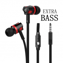 Auriculares Extra Bass con cable, auriculares de 3,5mm con micrófono, estilo fideos, auriculares deportivosки para Samsung