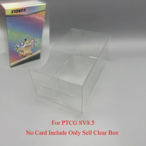 Staubdichte, durchsichtige Aufbewahrungsbox für prismatische Evolution für Booster-Bundle SV8.5, Kartendisplay, Kunststoff-Schutzhülle für PTCG