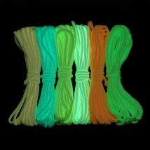Świecąca lina 9 nici 4mm Paracord Nylon 550 przewód namiotowy blask spadochron pakiet zewnętrzny smycz Camping Survival EDC
