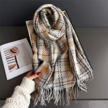 Winter Hals Wärmer Schal Für Frauen Neue Herbst Verdickt Quaste Pashmina Schal Faux Kaschmir Warps Elegante Damen Decke Für Männer