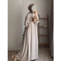 Ramadan Turkey Muslim Dress India Women Long Abaya Solid Loose Modest Jalabiya Moroccan Kaftan Djellaba Dubai Party Vestidos