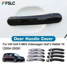 Auto Dekoration Türgriff Abdeckung Für VW Golf 5 MK5 Volkswagen Golf V Kaninchen 1K 2004-2009 Autos Zubehör chrom Silber Schwarz