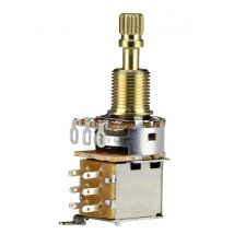 FLEOR 1PCS 500K / 250K Long Shaft Push Push Potentiometer 18-Splines Gitarrentopf für Gitarrenteile
