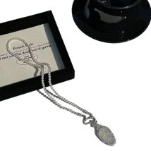 Luxury series Natural Ice chalcedony Necklace silver 925 inlay Diamond Leaf and Gourd Pendant Cheongsam Hanfu Jewelry Gift