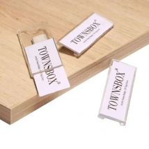 5-teiliges magnetisches Namensschild-Halter-Set, transparentes Acryl, Mini-Schild, Display-Halter, Namensschild, Geschäfts-Namensschild/Ausweis-Clip